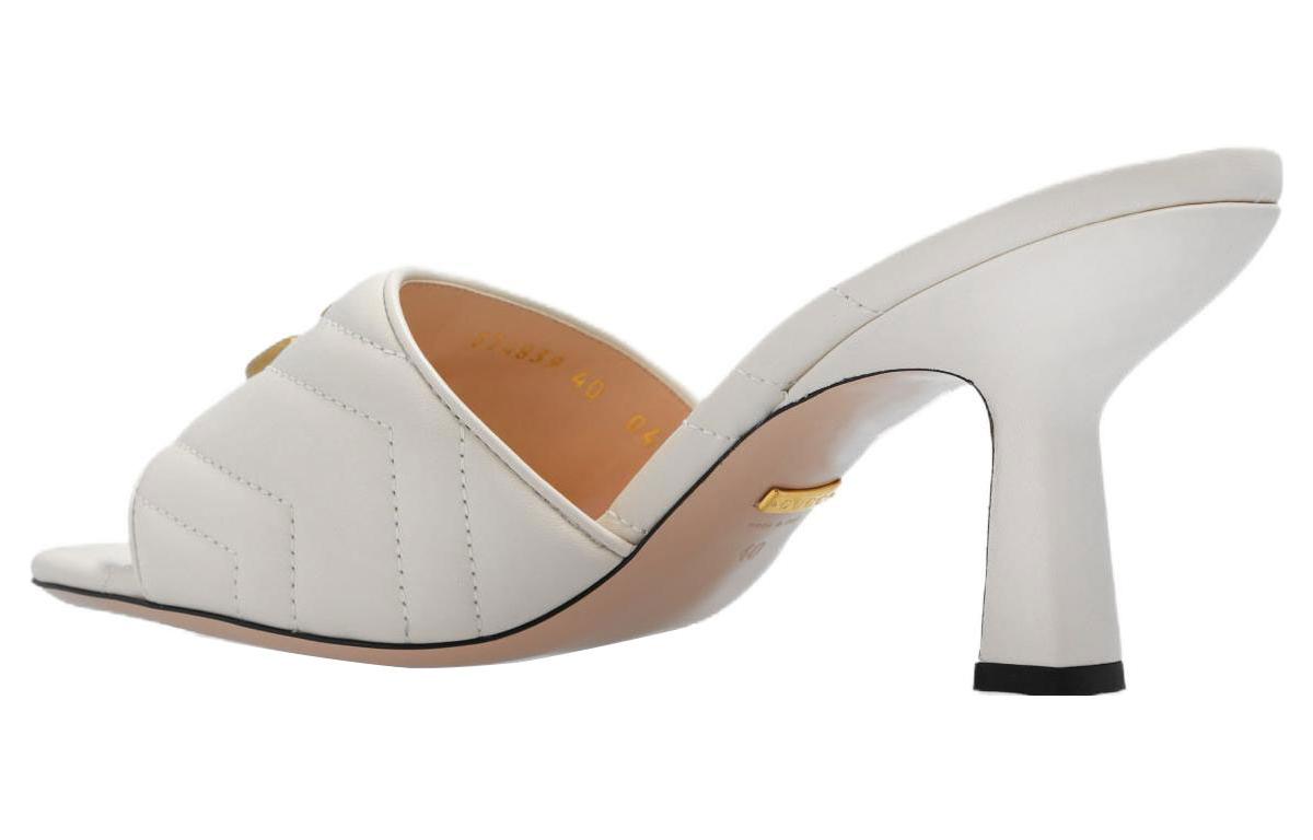 Purchase (Women) Gucci Double G Slide Sandal 'White Leather' 674839-BKO00-9022