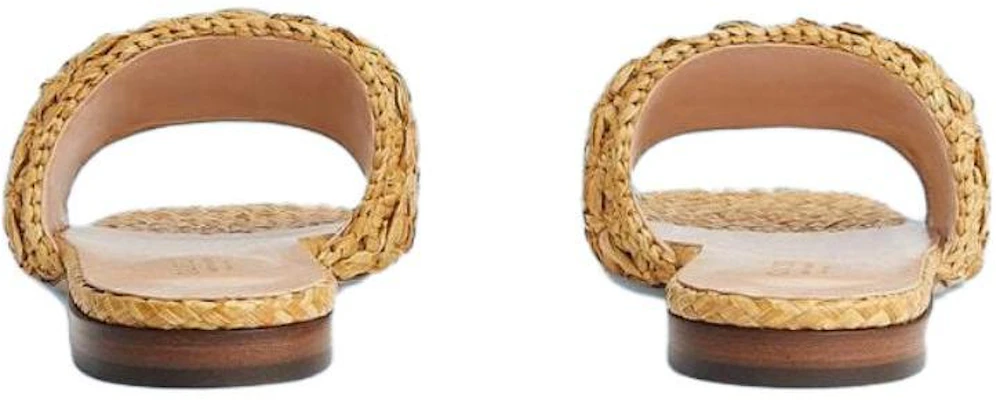 (W) Gucci Double G Slide Sandal Anyaman Raffia 703626-U4H00-9800 Purchase (W) Gucci Double G Slide Sandal Anyaman Raffia 703626-U4H00-9800
