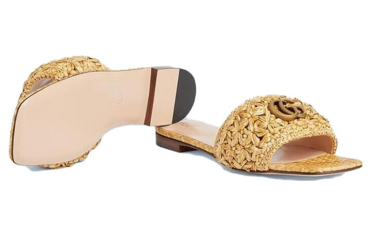 Details for (W) Gucci Double G Slide Sandal Anyaman Raffia 703626-U4H00-9800