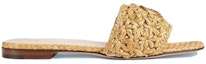 Order (W) Gucci Double G Slide Sandal Anyaman Raffia 703626-U4H00-9800