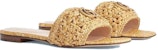 (W) Gucci Double G Slide Sandal Anyaman Raffia 703626-U4H00-9800