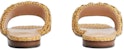 (W) Gucci Double G Slide Sandal Anyaman Raffia 703626-U4H00-9800