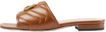 Buy (W) Sandal Geser Kulit Cokelat Gucci Double G 646169-BKO60-2535