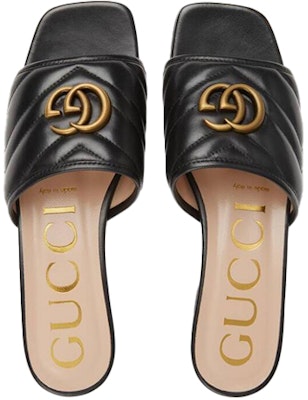 (Women) Gucci Double g Slippers Black 646169-BKO60-1000 646169-BKO60-1000 Lookbook (Women) Gucci Double g Slippers Black 646169-BKO60-1000 646169-BKO60-1000