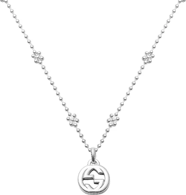 (W) GUCCI 雙G雪花花朵純銀項鍊 女士配件 479221-J8400-8106 Shop (W) GUCCI 雙G雪花花朵純銀項鍊 女士配件 479221-J8400-8106