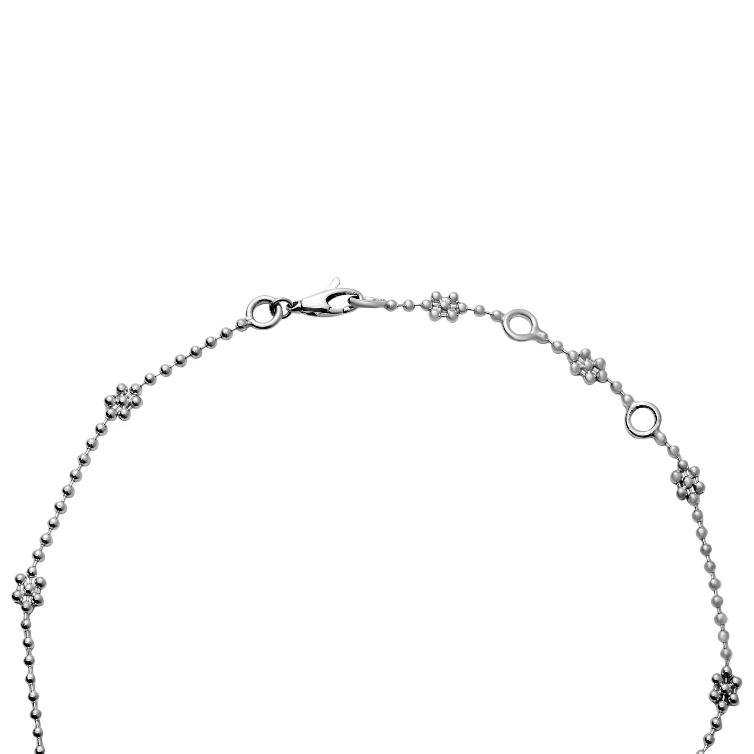 Purchase (W) GUCCI 雙G雪花花朵純銀項鍊 女士配件 479221-J8400-8106