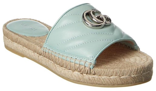 (W) Gucci Pantuflas Verdes Menta Tejidas con Doble G 628106-BKO00-3926 Order (W) Gucci Pantuflas Verdes Menta Tejidas con Doble G 628106-BKO00-3926