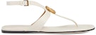 (W) Sandal Gucci Double G 'Kulit Putih'. 746030-BKO00-9049