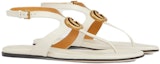 Lookbook (W) Sandal Gucci Double G 'Kulit Putih'. 746030-BKO00-9049