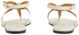 (W) Sandal Gucci Double G 'Kulit Putih'. 746030-BKO00-9049