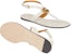 (W) Sandal Gucci Double G 'Kulit Putih'. 746030-BKO00-9049