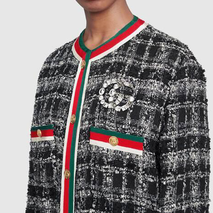 (Women) GUCCI Double G Vintage Metal Brooch for Women - Silver. 515149J1D508162 圖 4