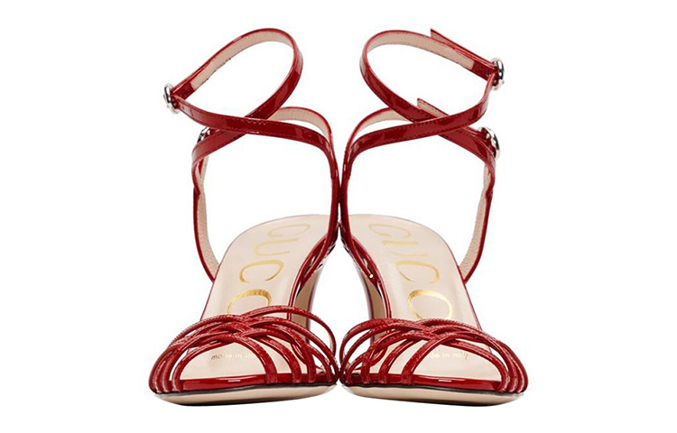 Lookbook (W) Sandal Tali Gucci Draconia Patent 39 'Merah' 538189-BNC00-6433