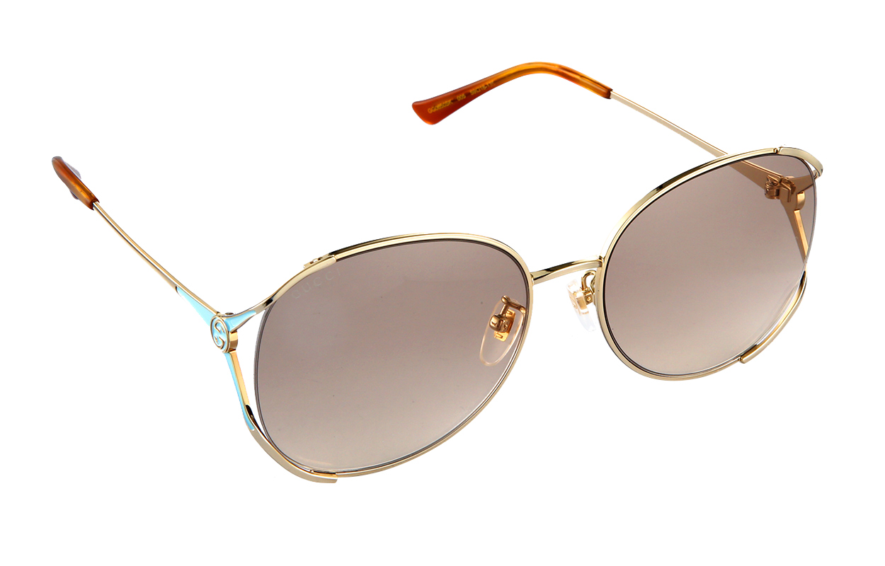 (Women) GUCCI Elegant Gold Frame Sunglasses with Light Pink Lenses 59mm GG0650SK-005 59 圖 5