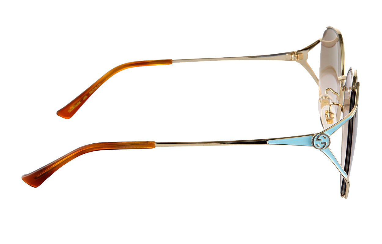 (Women) GUCCI Elegant Gold Frame Sunglasses with Light Pink Lenses 59mm GG0650SK-005 59 圖 7