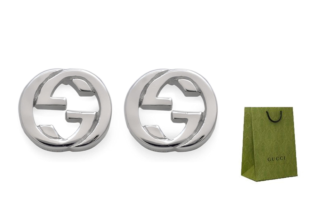 (Women) GUCCI Elegant Logo 925 Silver Earrings - Silver 356289-J8400-0702 圖 5