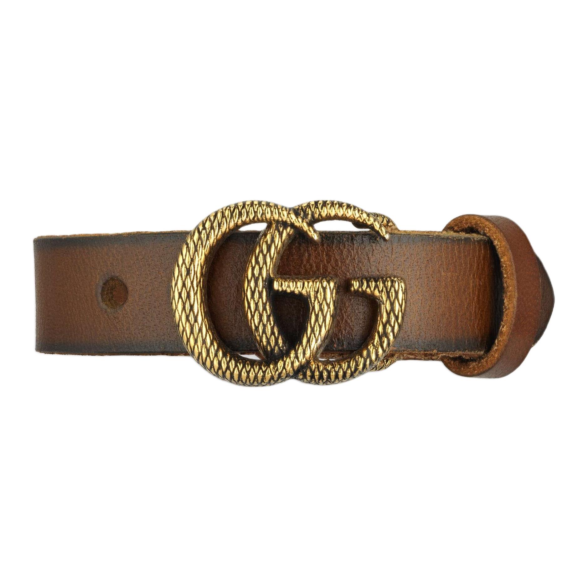Lookbook (W) Pulsera de Cuero para Mujer GUCCI con Logotipo Grabado - Joyería de Moda. 648702J75438063