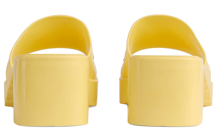 Shop (W) Gucci Geprägtes Logo High Heel Slide ''Blassgelb'' ‎624730-J8700-7412