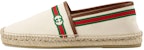 (W) Kasut Nelayan Gucci Canvas Bersulam 'Beige Vintage' 645103-F6LZ0-9099