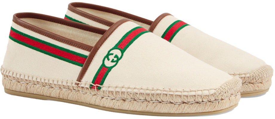 GUCCI 古馳 復古風格刺繡草編漁夫鞋 米色 Lookbook GUCCI 古馳 復古風格刺繡草編漁夫鞋 米色