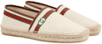 (W) Kasut Nelayan Gucci Canvas Bersulam 'Beige Vintage' 645103-F6LZ0-9099