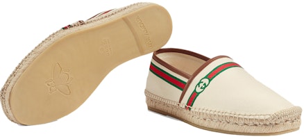 GUCCI 古馳 復古風格刺繡草編漁夫鞋 米色 Details for GUCCI 古馳 復古風格刺繡草編漁夫鞋 米色