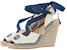 (W) Gucci Sandal Wedge Kanvas Sulaman 'Putih' 725834-FAA7L-9096