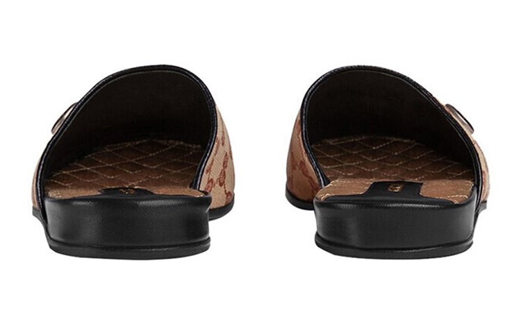 Shop (Women) Gucci Embroidered Letter Flats 'Brown' 539332-KQW00-8366