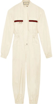 (Women) Gucci Embroidered Pattern Jumpsuit Womens Ivory White 598819-XJBXQ-9381 Buy (Women) Gucci Embroidered Pattern Jumpsuit Womens Ivory White 598819-XJBXQ-9381