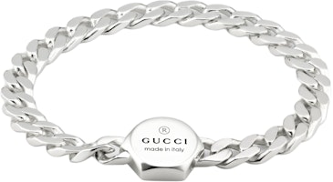 (Women) GUCCI Engraved Logo 925 Silver Bracelet Silver 779173J84008106 (Women) GUCCI Engraved Logo 925 Silver Bracelet Silver 779173J84008106