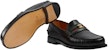 Gucci Loafer Kulit Hitam dengan Jalur Hijau Merah dan Logo G Bertautan 644724-17X10-1060