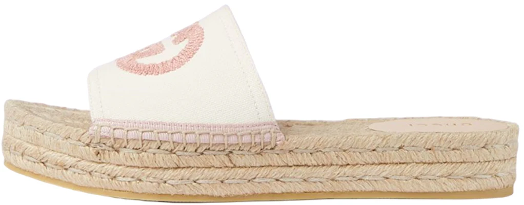 (Women) Gucci Espadrille Slide 'Interlocking G - White Shell' 725832-KIFD0-9093 Buy (Women) Gucci Espadrille Slide 'Interlocking G - White Shell' 725832-KIFD0-9093