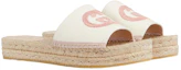 Order (Women) Gucci Espadrille Slide 'Interlocking G - White Shell' 725832-KIFD0-9093