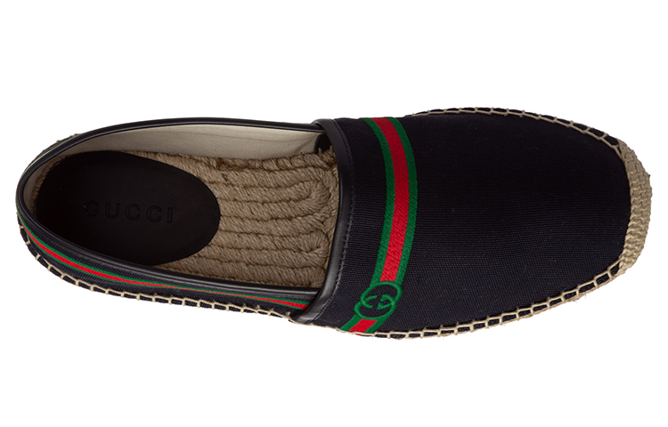 Lookbook (W) Gucci Espadrilles 'Hitam' 645103-F6LZ0-4009