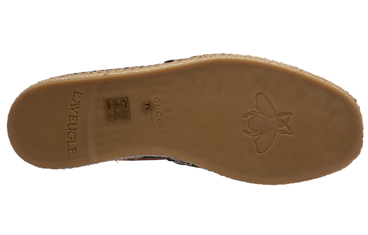 Shop (W) Gucci Espadrilles 'Hitam' 645103-F6LZ0-4009