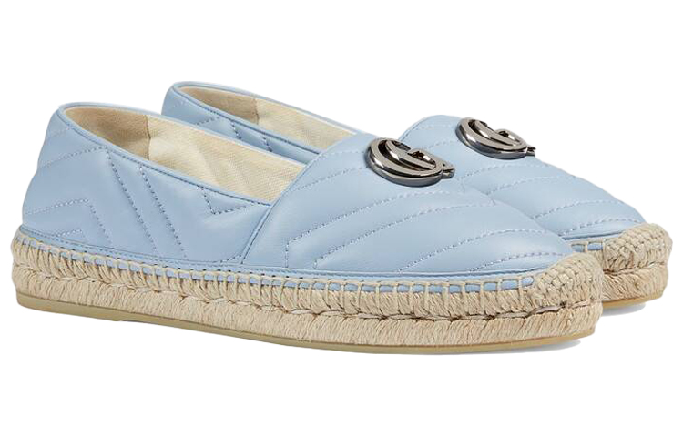 Lookbook (W) Gucci Espadrilles ''Hellblaues Leder'' 628086-BKO00-4928