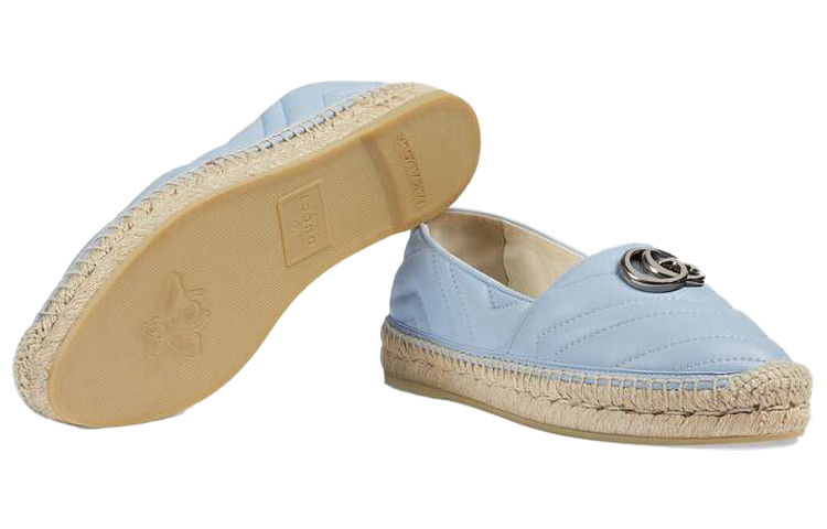 Details for (W) Gucci Espadrilles ''Hellblaues Leder'' 628086-BKO00-4928