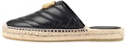 (W) Gucci Espadrilles Mule 'Double G - Hitam' 551881-BKO00--1000