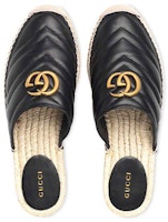 GUCCI 古馳 雙G皮革草編拖鞋 女款 黑色 Lookbook GUCCI 古馳 雙G皮革草編拖鞋 女款 黑色
