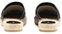 (W) Gucci Espadrilles Mule 'Double G - Hitam' 551881-BKO00--1000