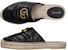 (W) Gucci Espadrilles Mule 'Double G - Hitam' 551881-BKO00--1000