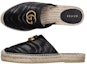Purchase (W) Gucci Espadrilles Mule 'Double G - Hitam' 551881-BKO00--1000