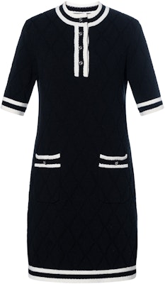 (W) 古驰女士黑色条纹超细羊毛小礼服 773683-XKDNI-1289 Buy (W) 古驰女士黑色条纹超细羊毛小礼服 773683-XKDNI-1289