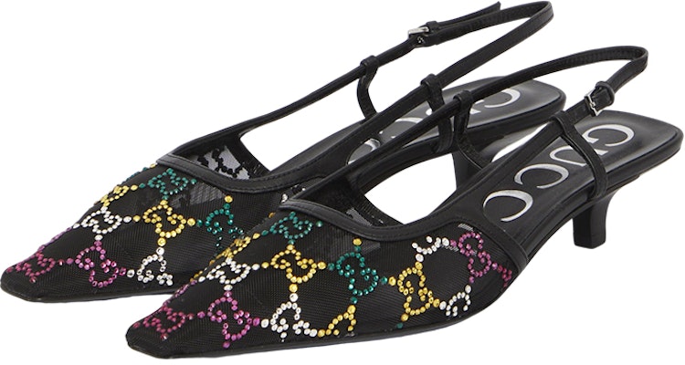 (W) Gucci Tacón de Aguja con Hebilla y Tela '5cm Negro'. 746033-FAB1M-1000 Order (W) Gucci Tacón de Aguja con Hebilla y Tela '5cm Negro'. 746033-FAB1M-1000