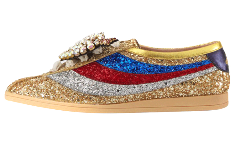 (Women) Gucci Falacer 'Gold Blue Red Sequin' 494609-KSPE0-8072