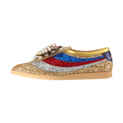 (W) Gucci Falacer 'Gold Blue Red Sequin'