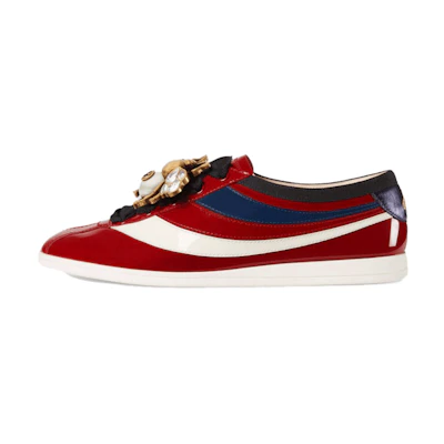 (W) Gucci Falacer Sneakers 'Red Vernice Crystal'