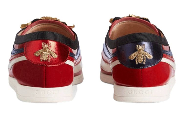 (W) Gucci Falacer Sneakers 'Red Vernice Crystal' 圖 4