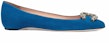 (Women) Gucci Fashion Flat 'Blue' 432107-C2000-4337