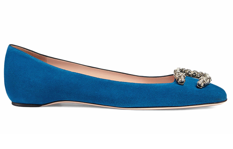 Order (Women) Gucci Fashion Flat 'Blue' 432107-C2000-4337